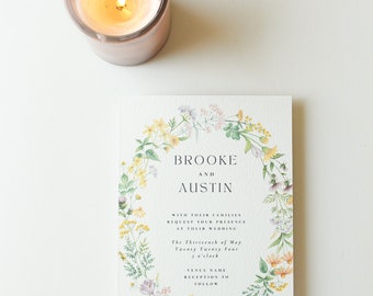 Brooke Printed Wedding Invitation Set