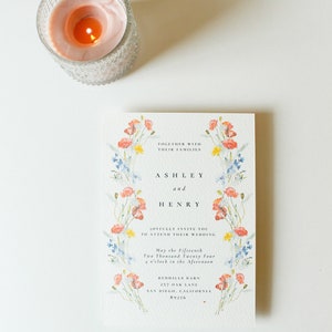 Ashley Printed Wedding Invitation Set