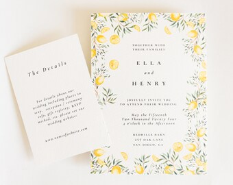 Ella Printed Wedding Invitation Set