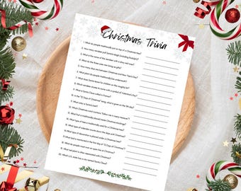 Christmas Trivia Game Printable | Xmas family games, Christmas song trivia game, Christmas trivia games for a group, work Christmas party