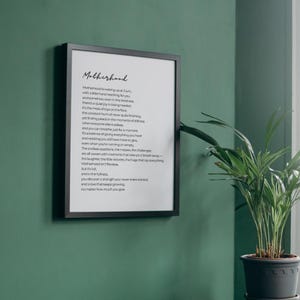 Poema da maternidade | Presente pós-gravidez, presentes pós-parto para a mãe, presentes para novas mães após o parto, ideias para presentes de chá de bebê, presente de licença-maternidade