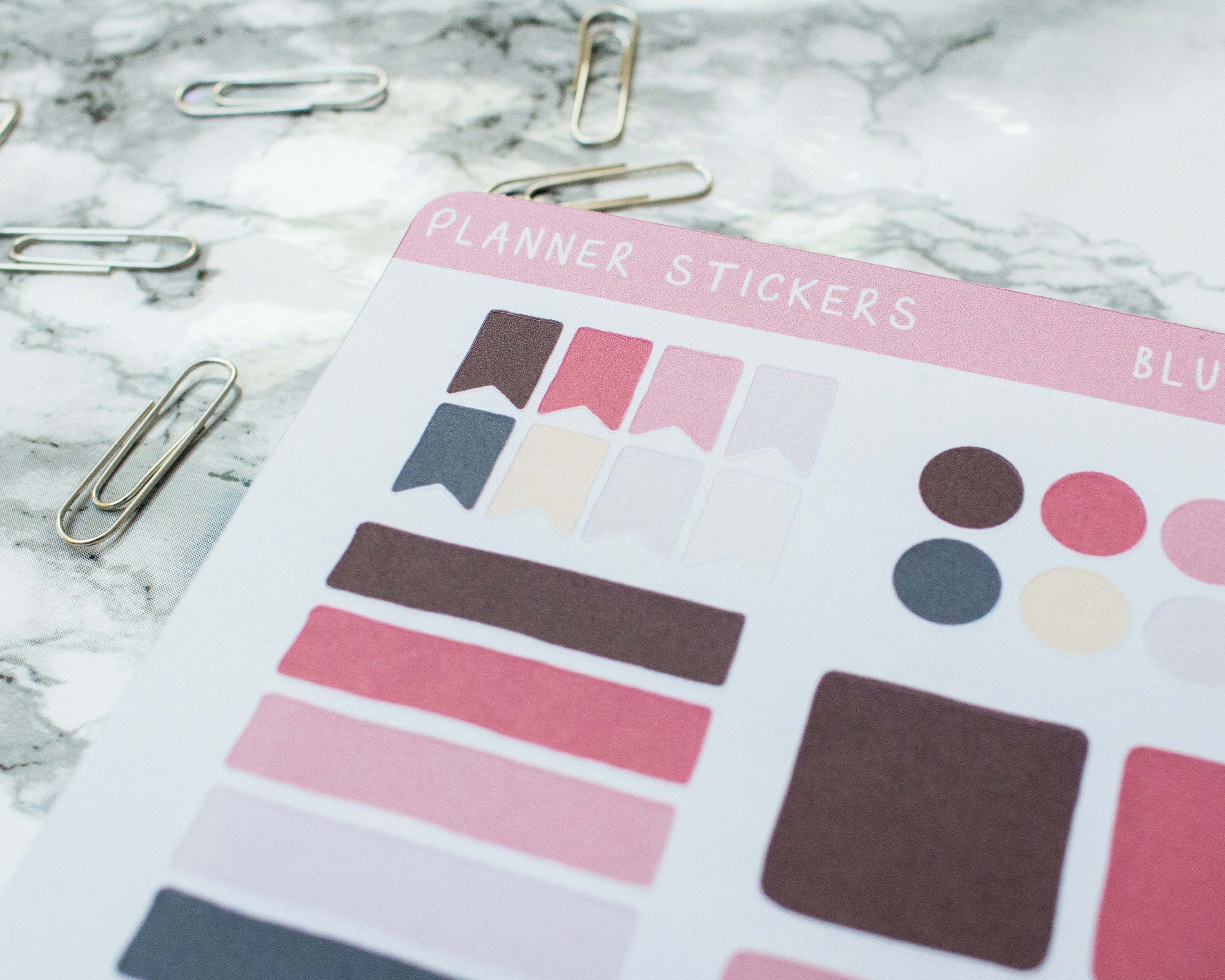 Planner Sticker Sheet Study Bullet Journal Stickers Planner Stickers