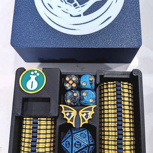 Magic The Gathering Compatible 3D Printed Game Counters with Dice and Tray