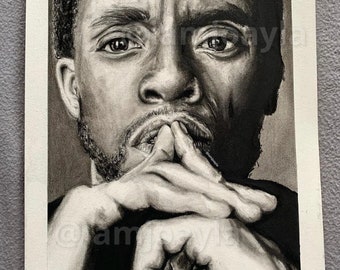 Chadwick Boseman, plakat artystyczny „Czarna Pantera”