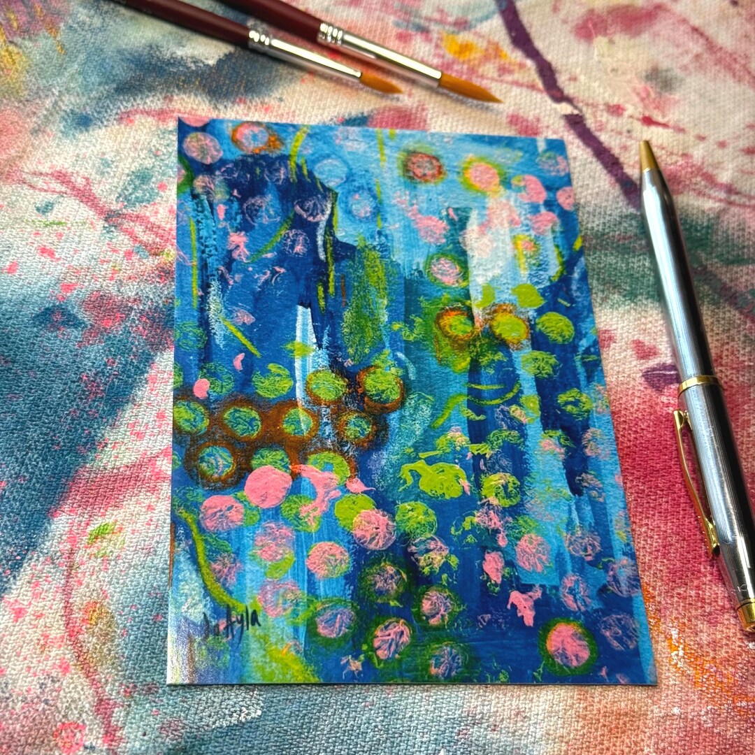 Mini Print Graphics Design Abstract Art Single Postcard Mini Print 4
