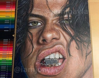 Yungblud art poster print A3