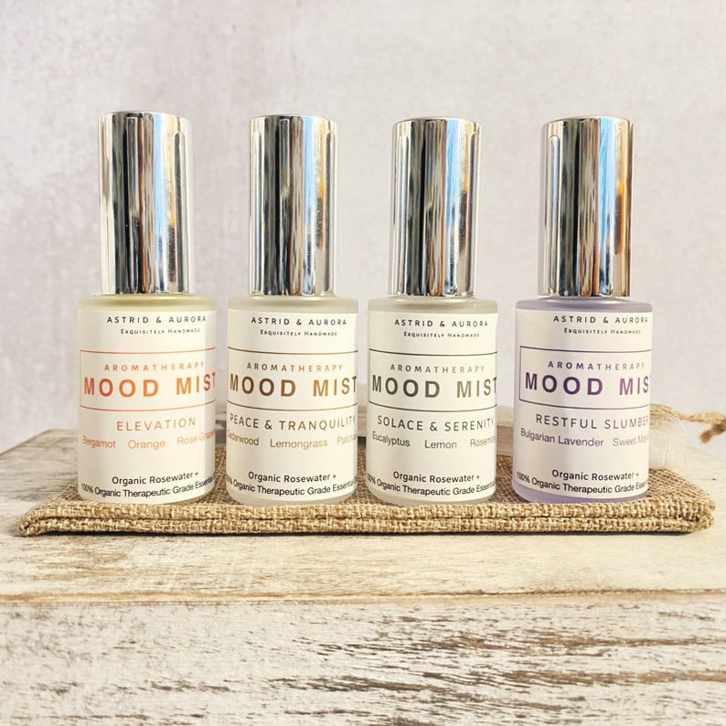 Set of 4 Mood Enhancing Mists Aromatherapy Mood Mists Etsy
