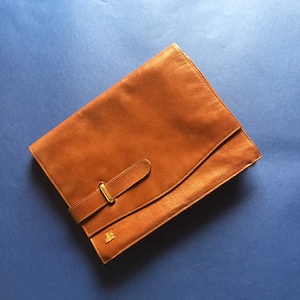 Jacques Estérel Vintage brown leather pouch