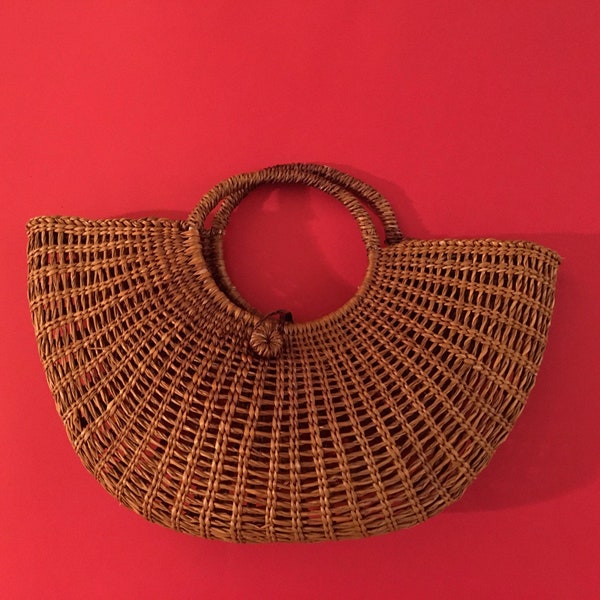 Sac à main femme vintage en osier