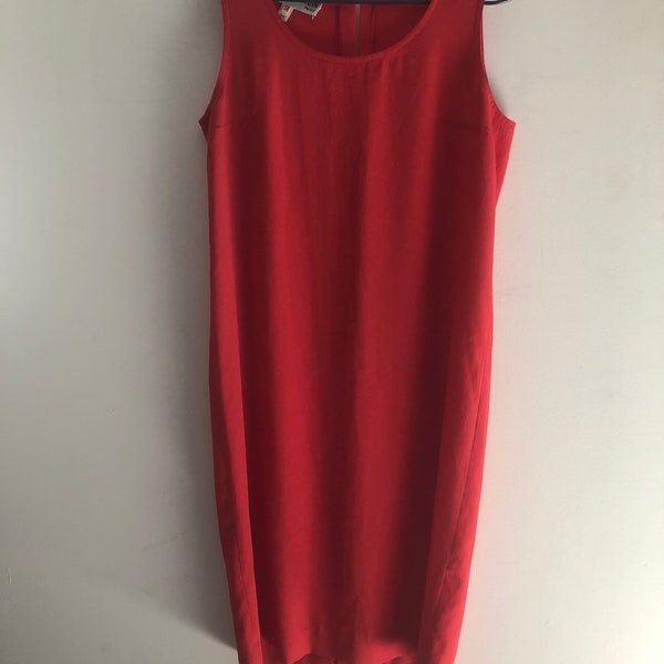 Robe rouge fluide Pierre Cardin 70’