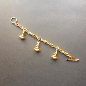Salvador Dali Rare Bracelet vintage à breloques nez bouche