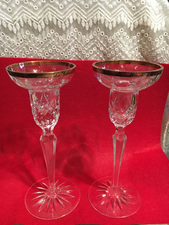 Candleholders Great Gift. No damage Gold rimmed Candlestick