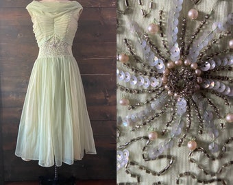 vintage green bridesmaid dresses