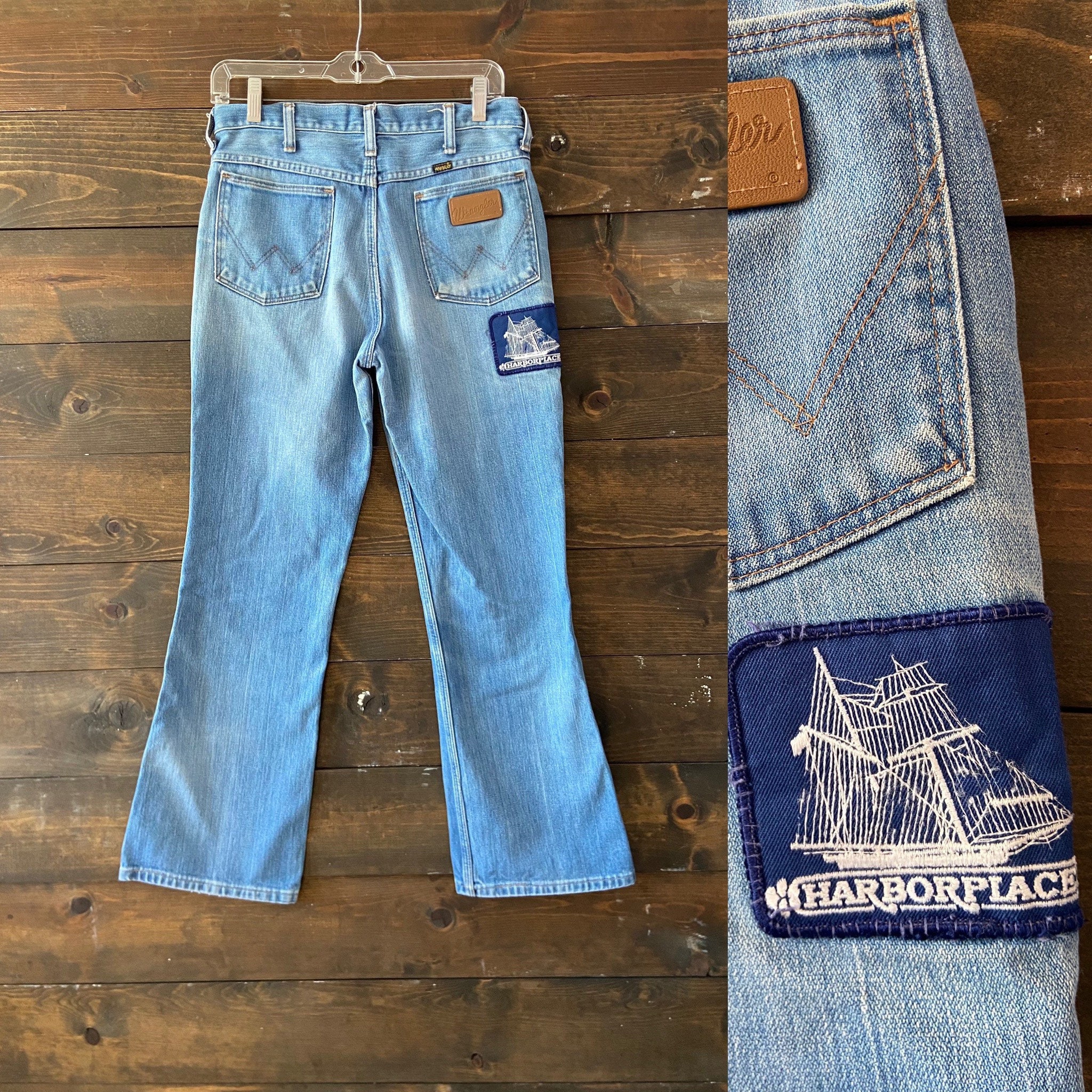 Vintage Wrangler 945 Bootcut Jeans / Sailor Patch / Medium - Etsy