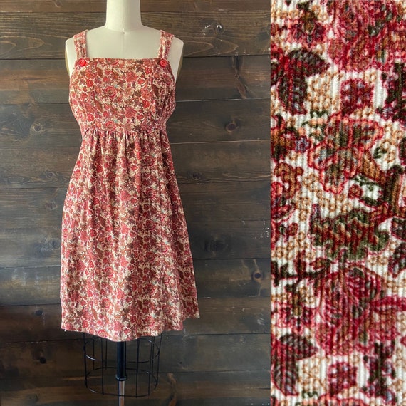 Vintage 60’s corduroy jumper dress / pinafore baby