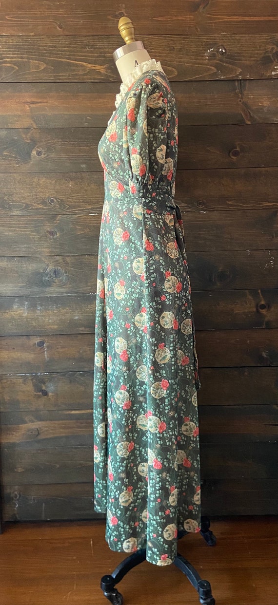 Vintage 70’s floral maxi dress / prairie style dr… - image 5