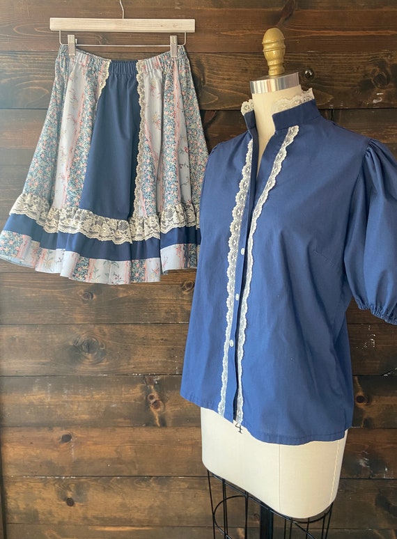 Vintage 80’s square dance outfit / cottagecore tw… - image 7