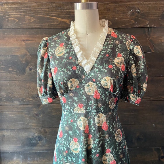 Vintage 70’s floral maxi dress / prairie style dr… - image 3