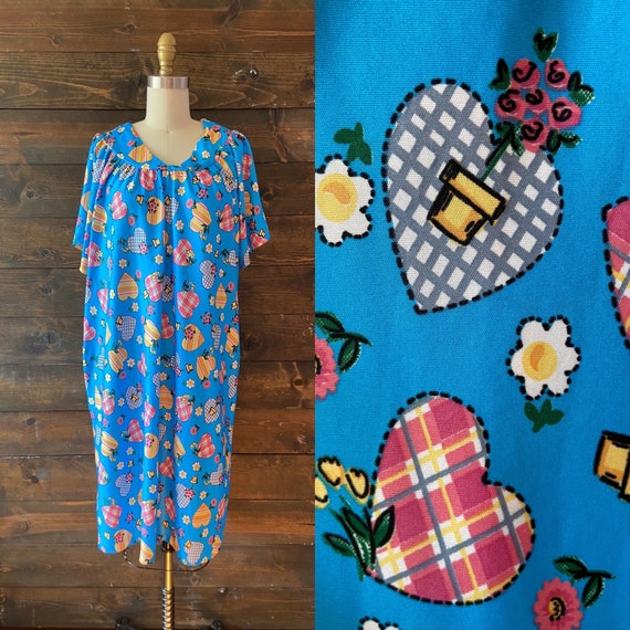 Vintage 90’s gardencore muumuu / gardening smock … - image 1