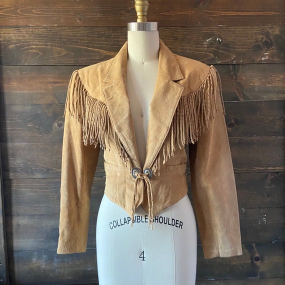 fringe suede jacket - Gem