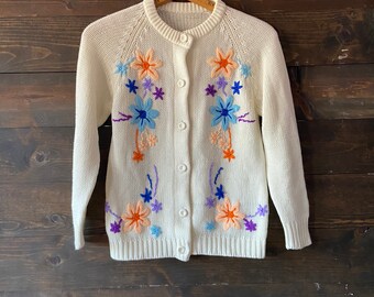 1960s Cardigan Shrinking Violet Vintage 