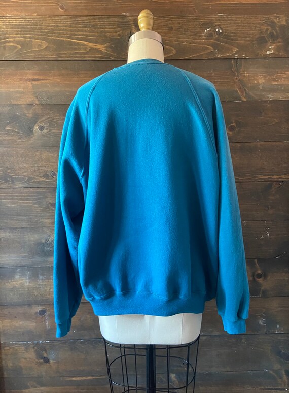 Vintage 80’s cottagecore sweatshirt / quilted wat… - image 6