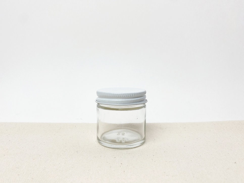 16 Oz. CLEAR GLASS Jar Straight Sided W/ Smooth Black Plastic Cap / Perfect  for Scrubs, Salt Baths, Cosmetics, Creams, Lotion or DIY Candles 