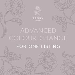 Advanced colour change - for one listing