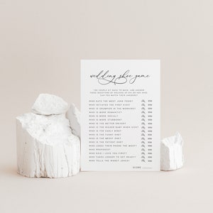 Wedding Shoe Game INSTANT DOWNLOAD Wedding Game, He said she said, The Shoe Game, Bridal Wedding Couples Shower, Fun Wedding Games - PEO020 image 2