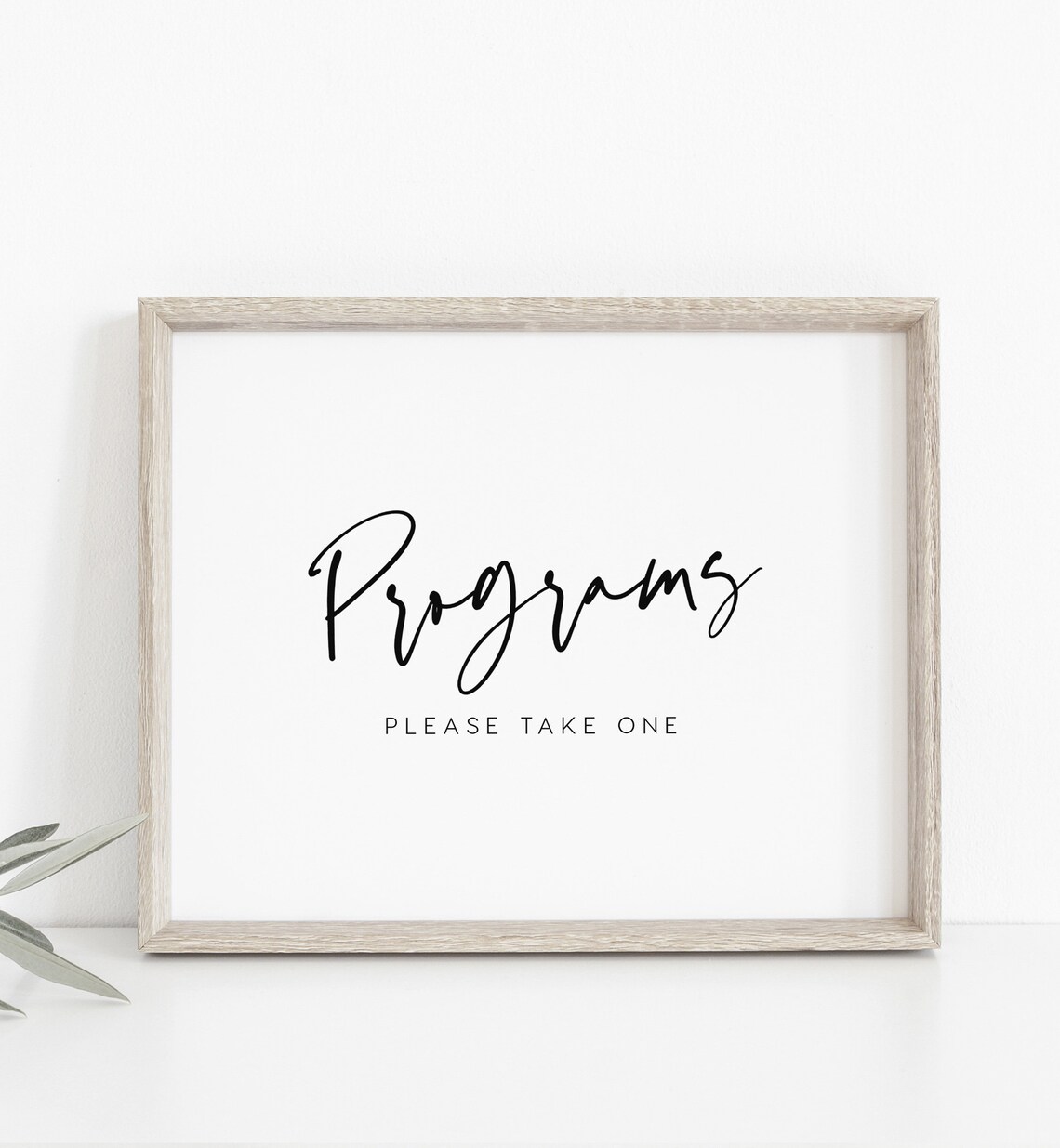 Programs Sign Printable INSTANT DOWNLOAD Printable Wedding | Etsy