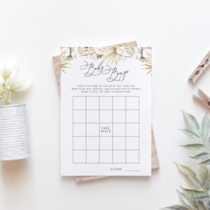 Juegos de Baby Shower DESCARGA INSTANTE Baby Bingo, juego de adivinanzas, Juegos imprimibles, Juegos de baby shower para niños y niñas Tarjetas de juego - PBS009