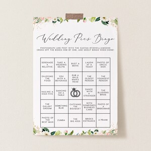 Juegos de mesa de bodas, Juego de bingo fotográfico DESCARGA INSTANTE, Bingo nupcial, Juegos de despedida de soltera, Tarjeta de juego, Juegos de despedida de soltera - PEO044