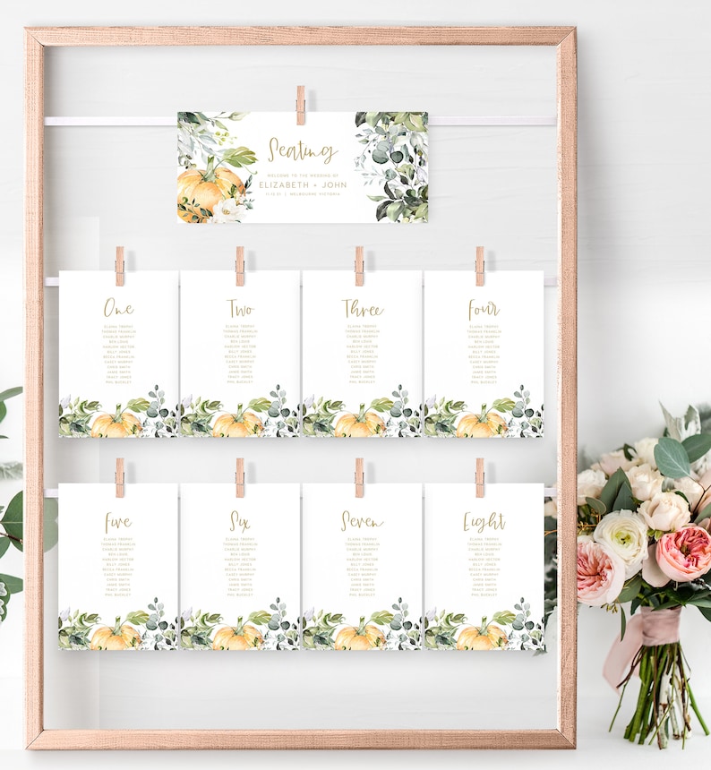 Baby Shower Seating Chart Small Cards INSTANT DOWNLOAD Etsy Canada