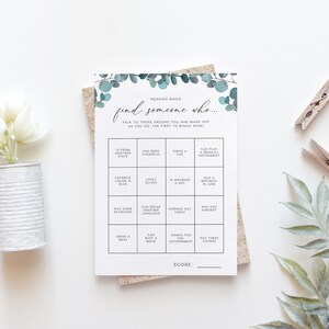 Encuentra a alguien que juegue DESCARGA INSTANTE, Juegos de despedida de soltera de bingo nupcial, tarjeta de juego, juegos de despedida de soltera, noche de gallinas, juego de bingo Say - PEO009