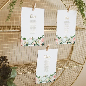 Baby Shower Seating Chart Small Cards INSTANT DOWNLOAD, Editable pdf, Seating Plan, Hanging Cards, Seating Chart, Find Your Seat PBS016