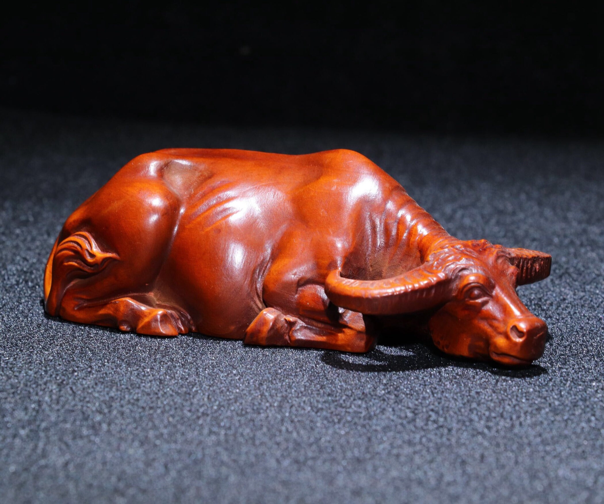 Collection of Chinese antique boxwood carved ox ox statue.nn Etsy