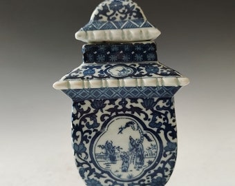 Hand-painted blue and white porcelain vase