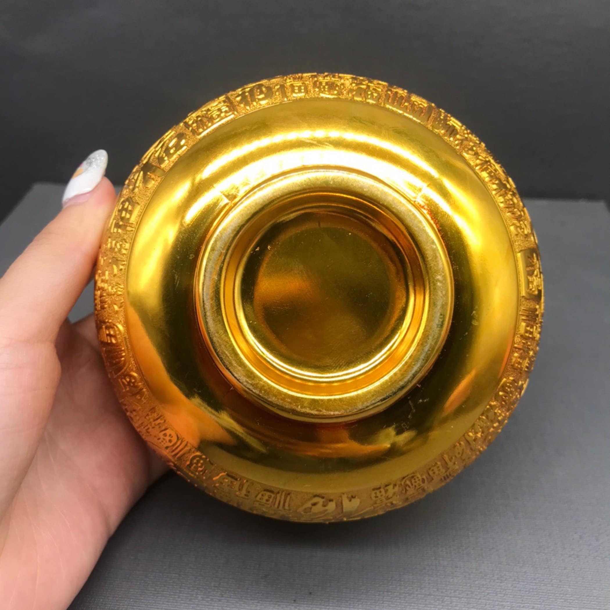 Antique Collectible Brass Blessing Bowl Ornament.92 Etsy