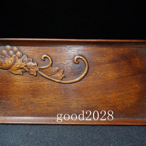 Mother's day gift pure shops hand-carved Rosewood tea tray.19