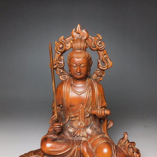 China's ancient natural boxwood shops Buddha ornaments, ancient craft pure handmade carving, rare and exquisite