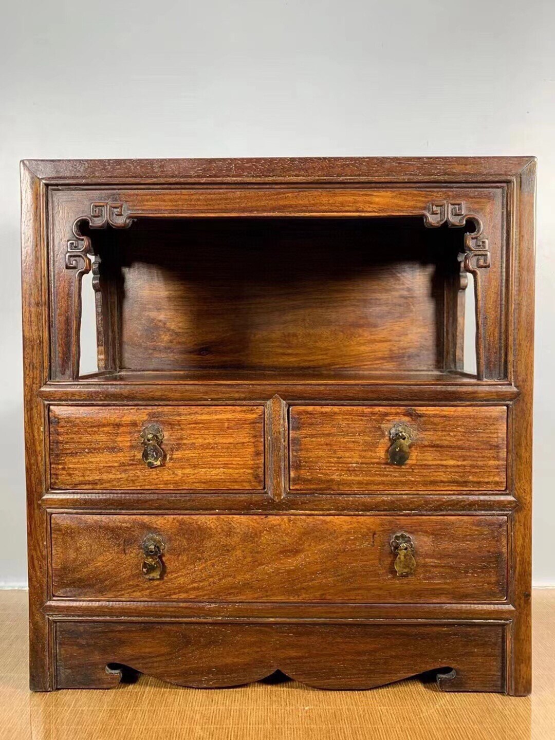 Chinese Antique Pear Wood Tea Etsy