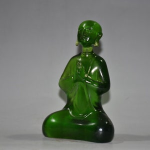 Buddha statue, pure hand-made colored glaze into Buddha statue image 4