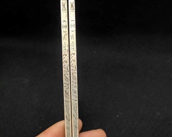 Chinese antique white copper chopsticks