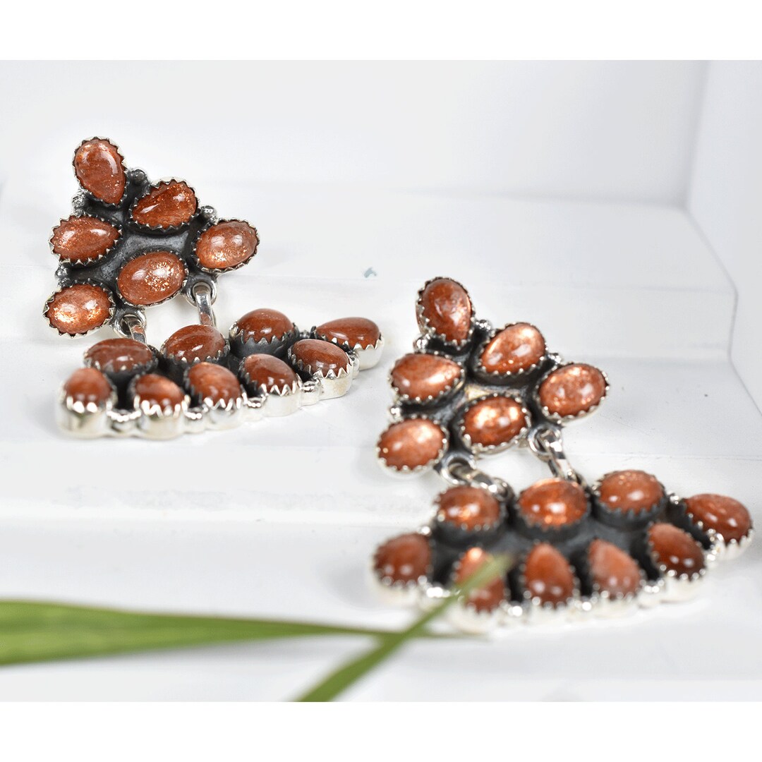 Blumen Ohrringe Gold - Große Blüten Design Ohrschmuck Für Damen