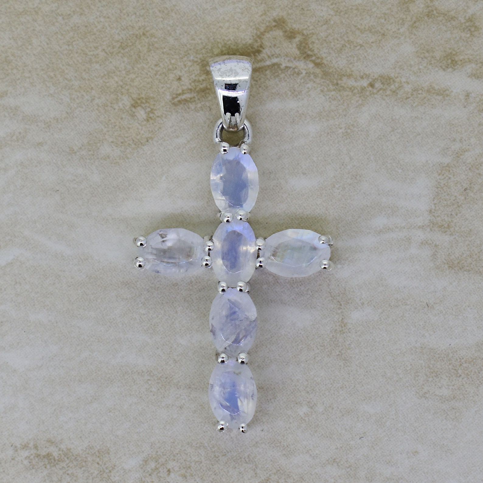 Moonstone cross pendant Outlet