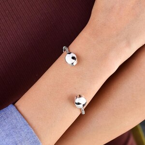 Bracciale Donna Infinito In Argento 925 Con Turchese Naturale – Regolabile 6,5-7,5 Pollici, Gioiello Artigianale Con Custodia E Panno