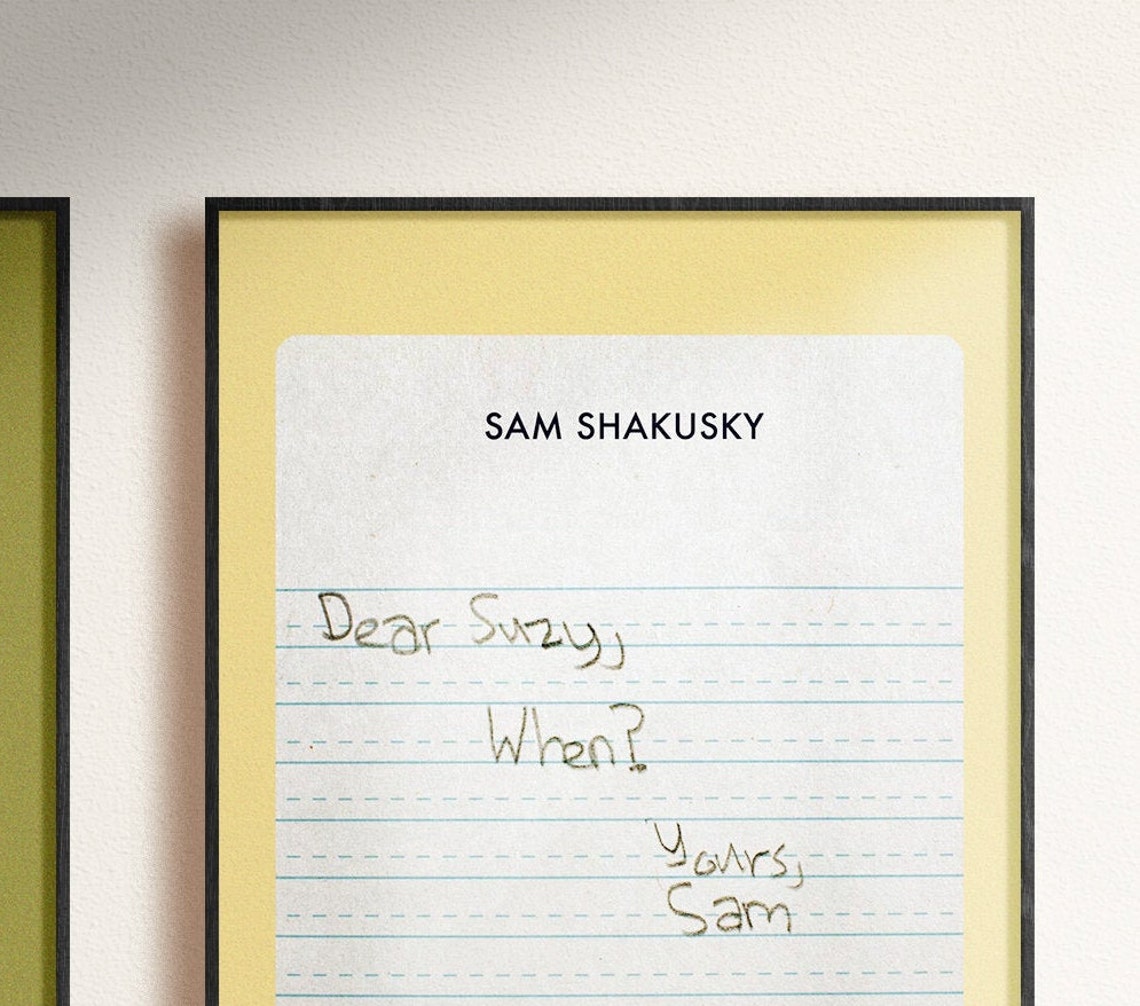 Dear Sam Where Dear Suzy When A3/4/5 and 8x10 Set | Etsy