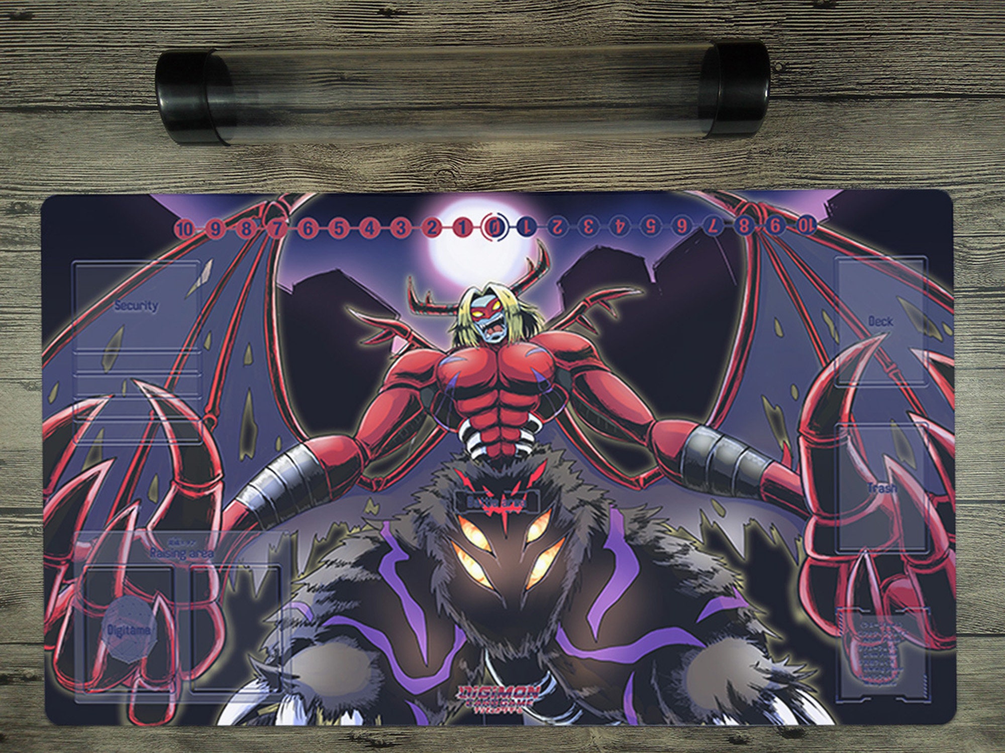 DTCG Mat Digimon Vamdemon Trading Card Game Playmat Free High Etsy