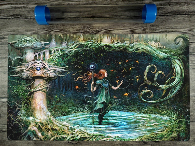 Growth Spiral Board Game Playmat Trading Card Game Custom Duel YUGIOH Playmat Free Best Tube
