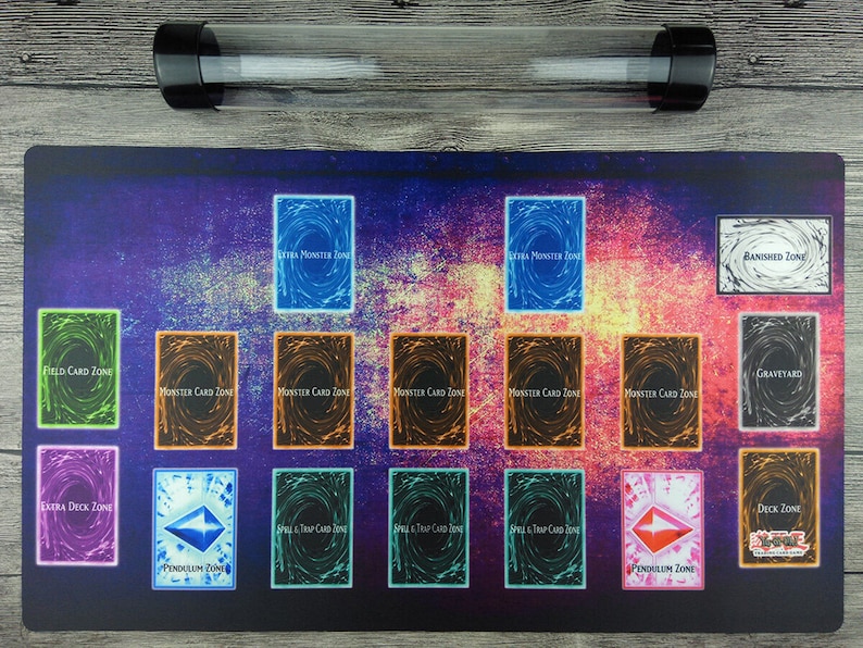 YuGiOh Custom Playmat Master Rule 4 Link Zones TCG Mat Free Etsy